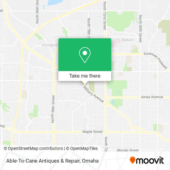 Able-To-Cane Antiques & Repair map