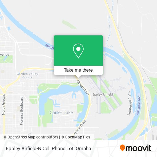 Mapa de Eppley Airfield-N Cell Phone Lot