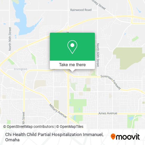 Mapa de Chi Health Child Partial Hospitalization Immanuel