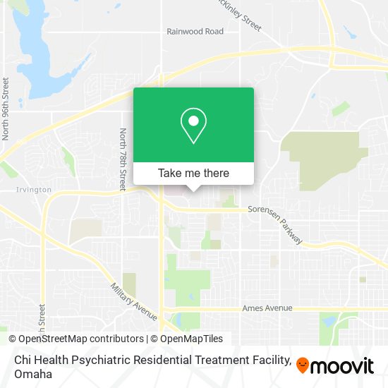 Chi Health Psychiatric Residential Treatment Facility map
