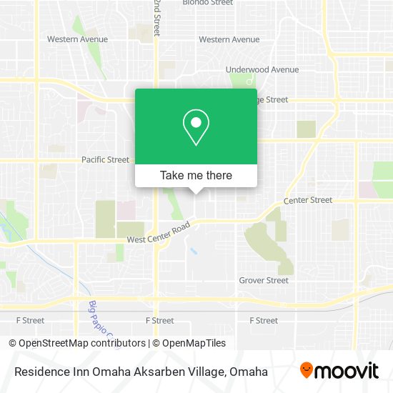 Residence Inn Omaha Aksarben Village map