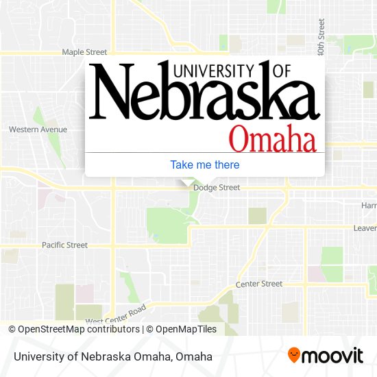 University of Nebraska Omaha map