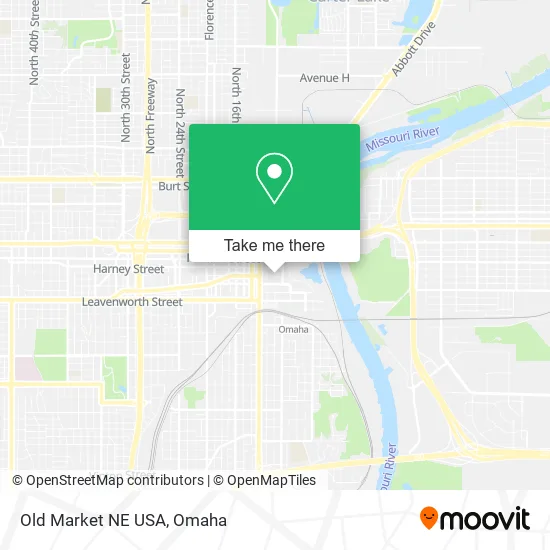 Old Market NE USA map
