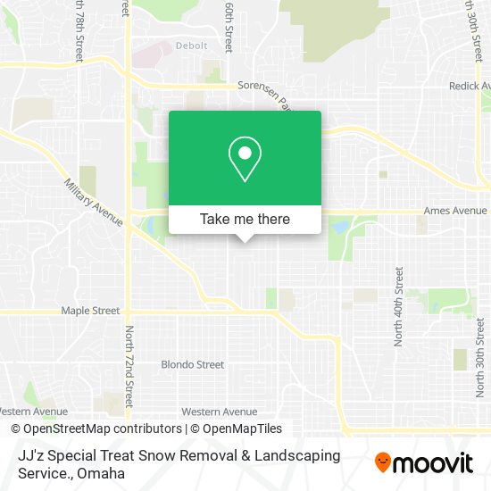 Mapa de JJ'z Special Treat Snow Removal & Landscaping Service.