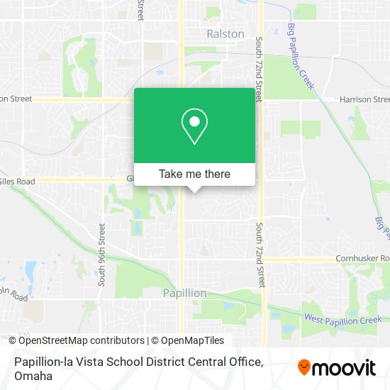 Mapa de Papillion-la Vista School District Central Office