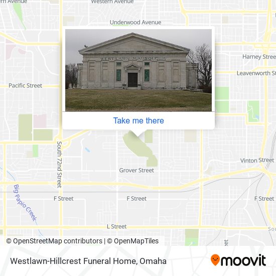 Westlawn-Hillcrest Funeral Home map