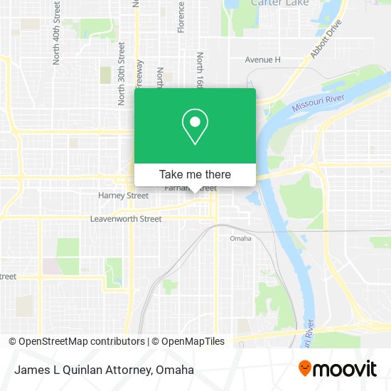 James L Quinlan Attorney map