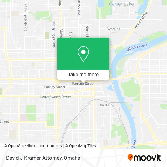 Mapa de David J Kramer Attorney
