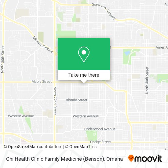 Mapa de Chi Health Clinic Family Medicine (Benson)