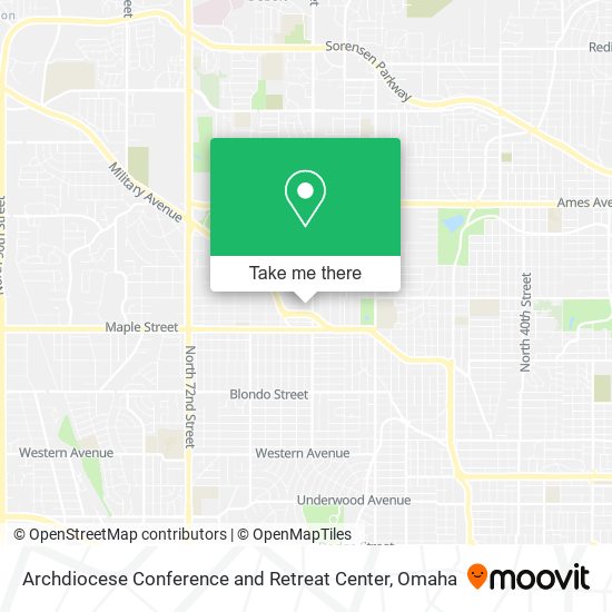 Mapa de Archdiocese Conference and Retreat Center