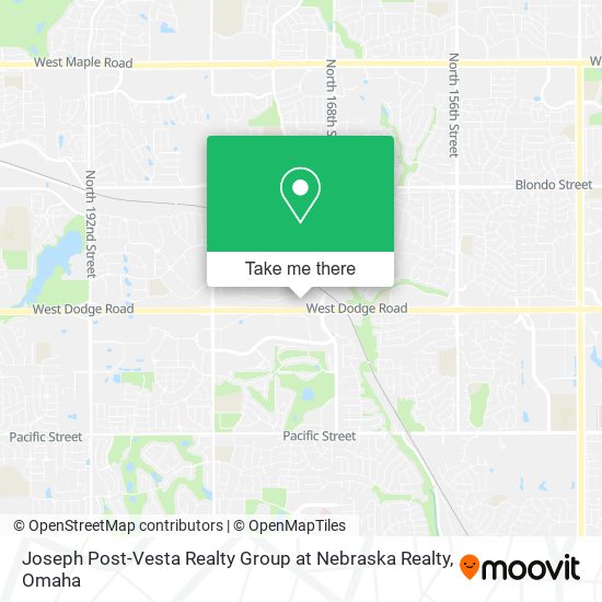 Mapa de Joseph Post-Vesta Realty Group at Nebraska Realty