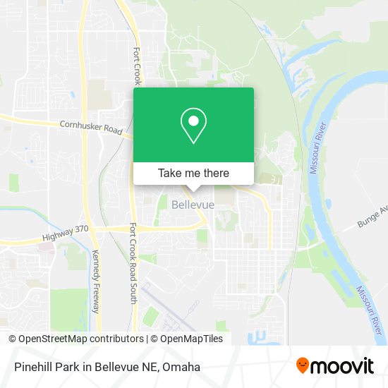 Mapa de Pinehill Park in Bellevue NE