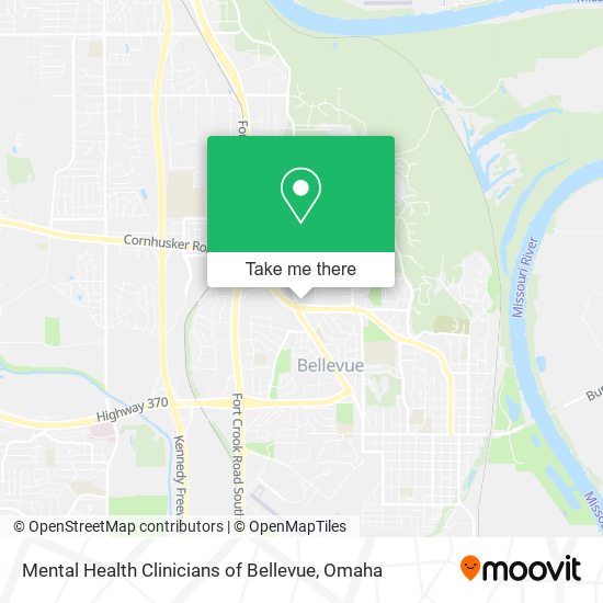 Mental Health Clinicians of Bellevue map