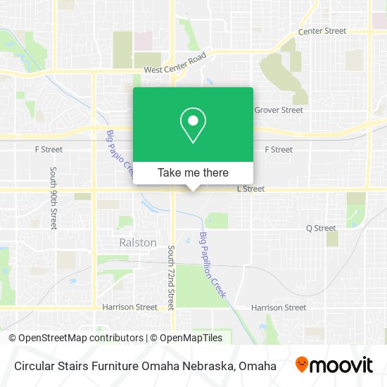 Circular Stairs Furniture Omaha Nebraska map