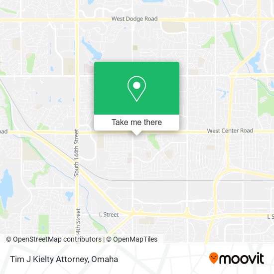 Tim J Kielty Attorney map