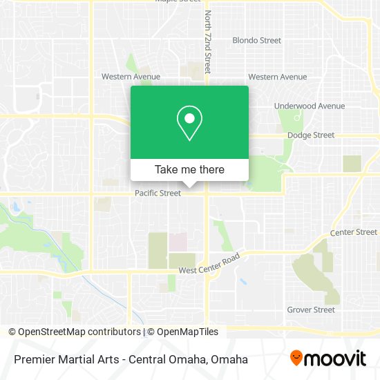Mapa de Premier Martial Arts - Central Omaha