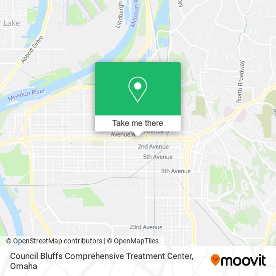 Council Bluffs Comprehensive Treatment Center map