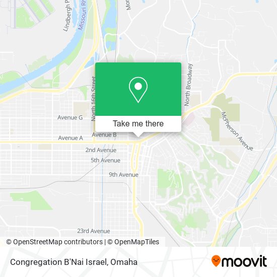 Mapa de Congregation B'Nai Israel