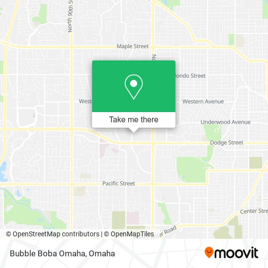 Bubble Boba Omaha map