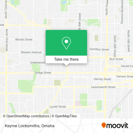 Keyme Locksmiths map