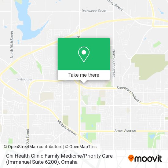Mapa de Chi Health Clinic Family Medicine / Priority Care (Immanuel Suite 6200)