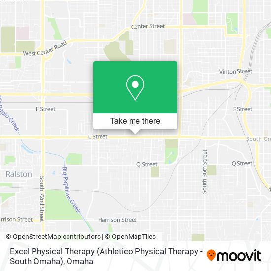 Excel Physical Therapy (Athletico Physical Therapy - South Omaha) map