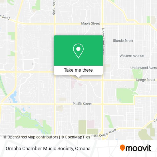 Mapa de Omaha Chamber Music Society