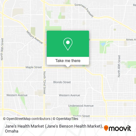 Mapa de Jane's Health Market