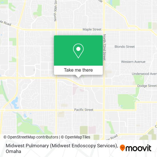 Mapa de Midwest Pulmonary (Midwest Endoscopy Services)