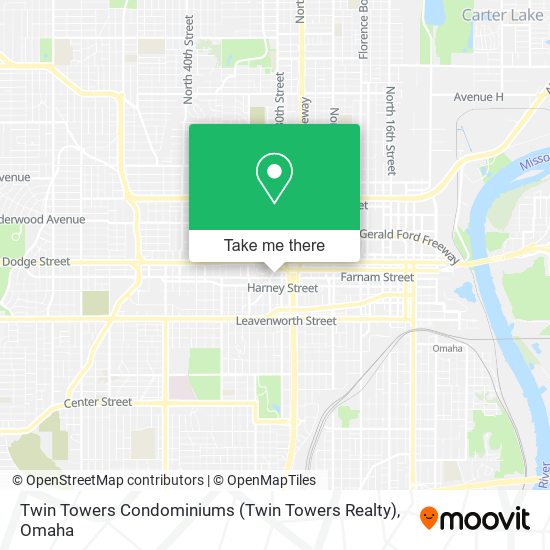 Mapa de Twin Towers Condominiums (Twin Towers Realty)