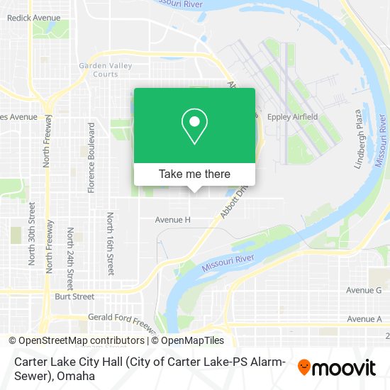 Carter Lake City Hall (City of Carter Lake-PS Alarm-Sewer) map