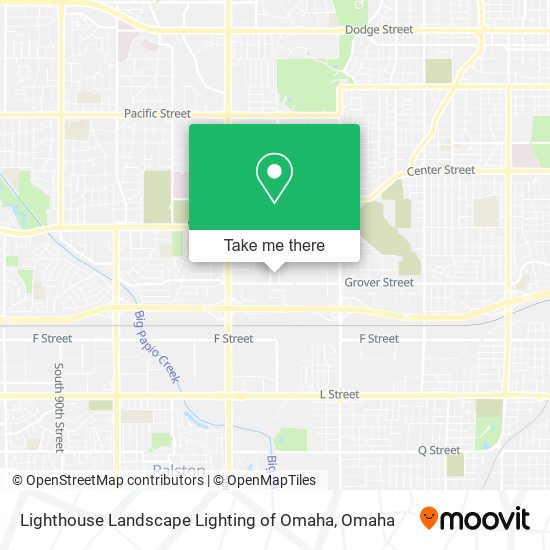 Lighthouse Landscape Lighting of Omaha map
