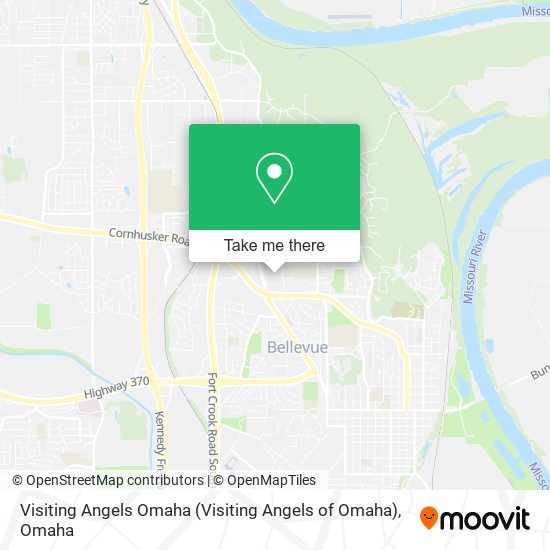 Visiting Angels Omaha map