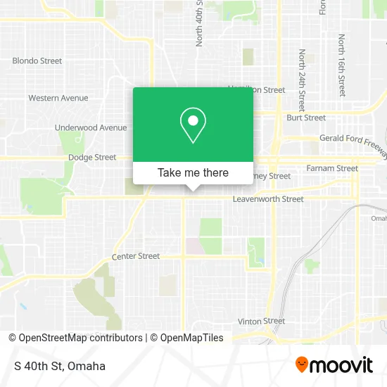 S 40th St map