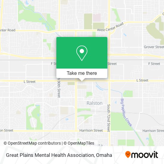 Mapa de Great Plains Mental Health Association