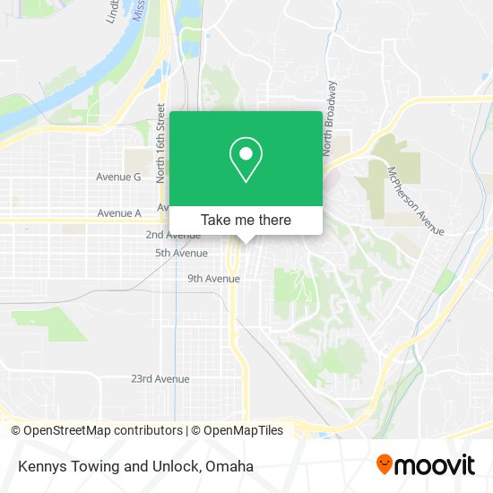 Mapa de Kennys Towing and Unlock