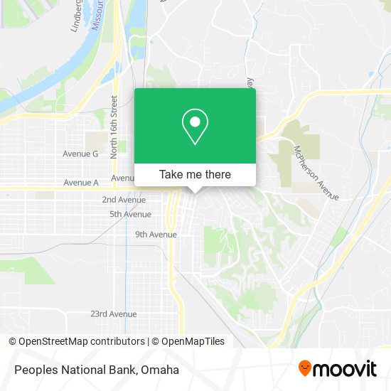 Peoples National Bank map