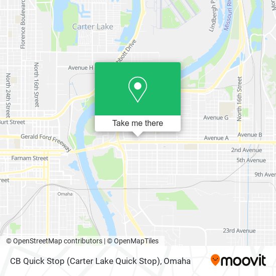 Mapa de CB Quick Stop (Carter Lake Quick Stop)