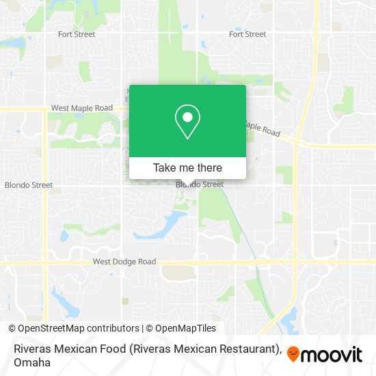 Mapa de Riveras Mexican Food (Riveras Mexican Restaurant)