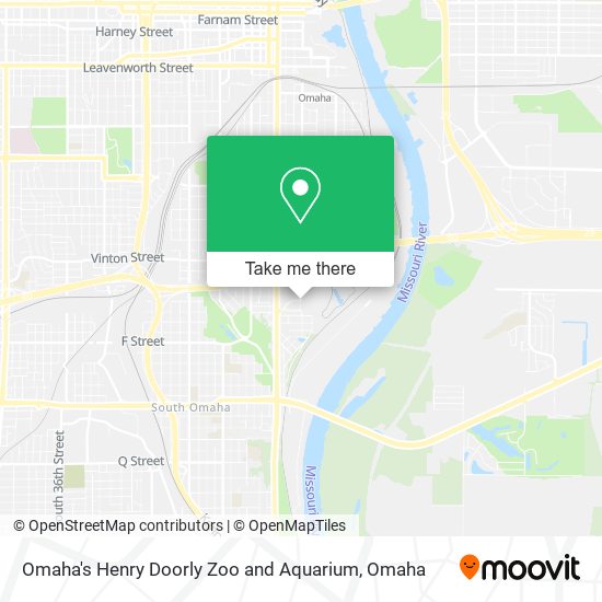 Mapa de Omaha's Henry Doorly Zoo and Aquarium