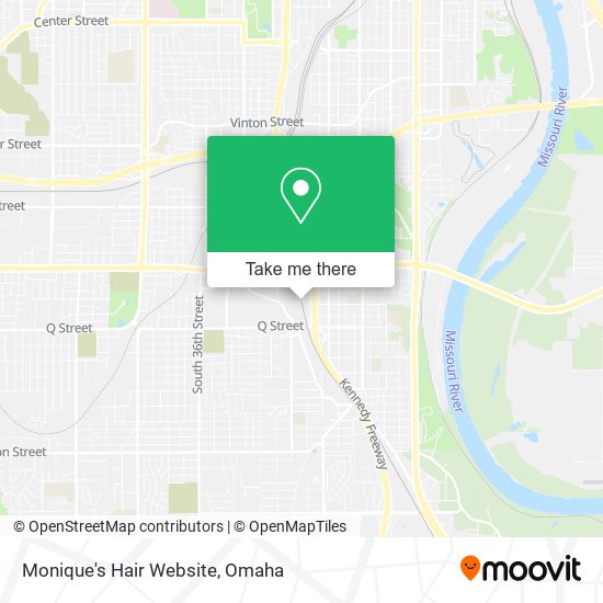 Mapa de Monique's Hair Website
