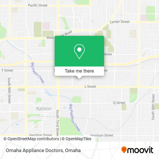 Mapa de Omaha Appliance Doctors