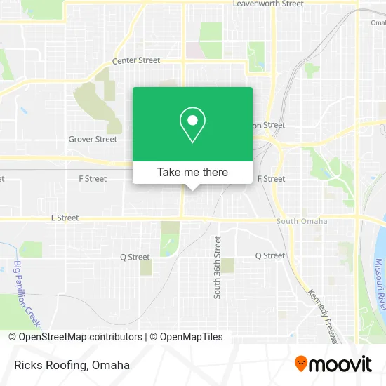 Ricks Roofing map