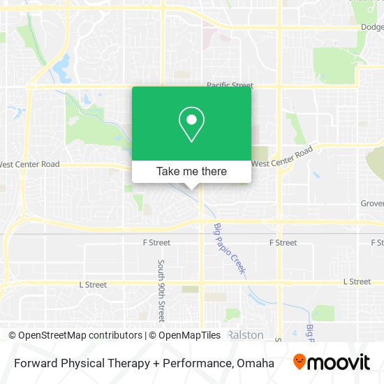 Mapa de Forward Physical Therapy + Performance