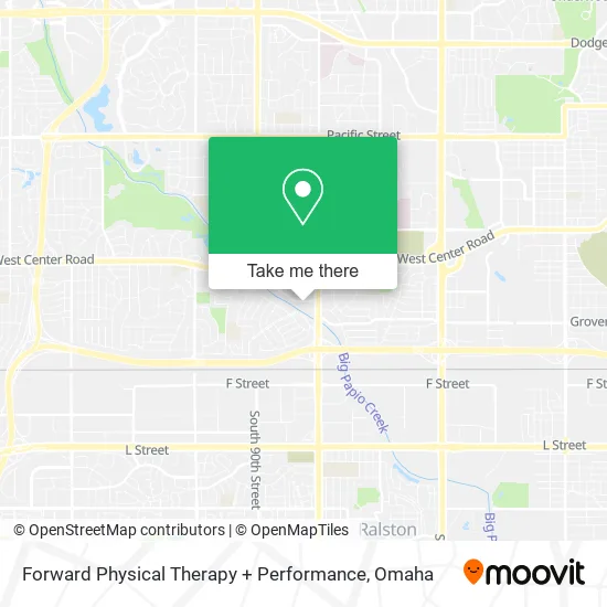 Forward Physical Therapy + Performance map