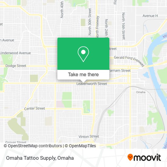 Mapa de Omaha Tattoo Supply