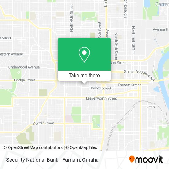 Security National Bank - Farnam map