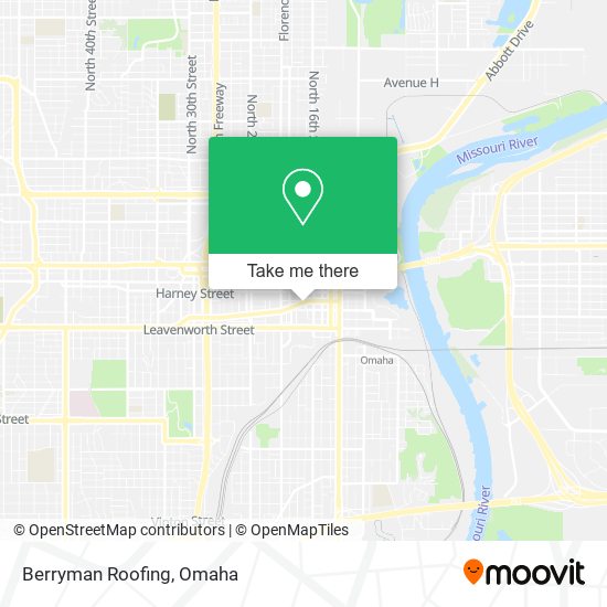 Berryman Roofing map
