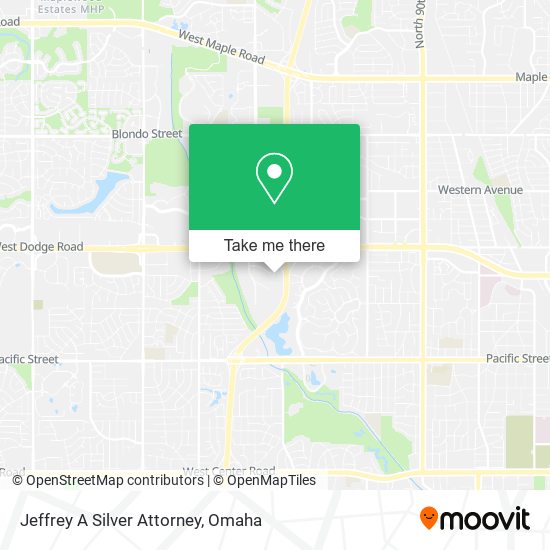 Jeffrey A Silver Attorney map