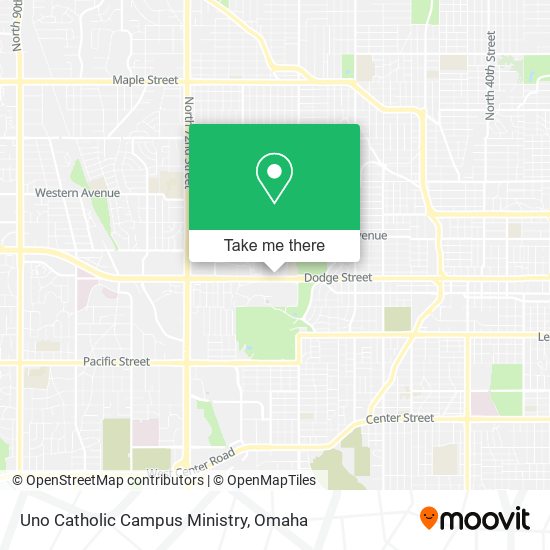 Uno Catholic Campus Ministry map